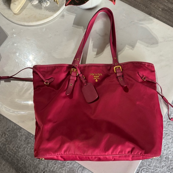 Prada Pink Nylon Tote - Picture 4 of 9